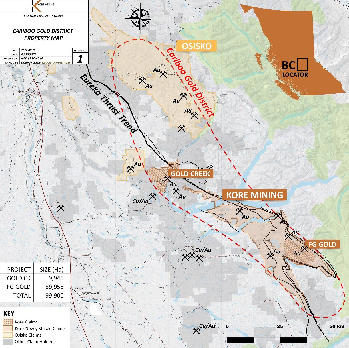KORE Mining | KORE Mining Considering Spin-Out of South Cariboo Gold ...